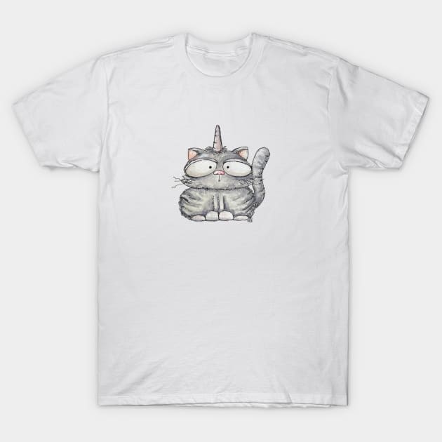 Caticorn T-Shirt by jessicaruthartist